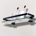 Miniatyrbilde 3 av 5: ##/Klar glassvegg hylle Bad hylle Dusj eller##/