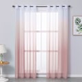 Miniatyrbild 1 av 5: ##/Gardinkrokar (2 stycken) transparent gradient vertikal gardin voile##/