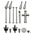 Miniatyrbilde 1 av 5: Metalldifferensial og drivakselsett for Scy 16101 16102 16103 16201 Pro 1/16 Børsteløs Rc Bil Upg