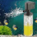 Akvariefisk Tank Filter, 3 I 1 Nedsänkbar Akvariefilterpump, Tyst Intern Nedsänkbar Filt