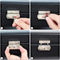 Miniatyrbild 4 av 5: Urbox för män, svart, läderurbox för 12 fack, W
