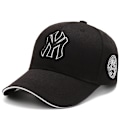 Miniatyrbillede 2 af 5: Sort og hvid broderet - Justerbar Baseball Cap Golf Hat Moto