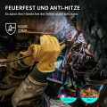 Miniatyrbilde 1 av 5: Et par svarte L arbeidshansker, skinnhansker for arbeid, hage