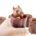 Miniatyrbild 1 av 6: ##/Silikon ekorrekopp 3-delad ekorreleksak barns ekorrekopp ekorreleksaksform lämplig för vänner.##/