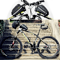 Miniatyrbillede 5 af 5: Sort - 1 styk cykelrammepose Mountainbike styrpose Vandtæt