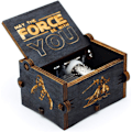Miniatyrbillede 2 af 5: Sort Træ Star Wars Musikboks, Antik Udsmykket Håndsvinget Træ