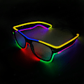 Miniatyrbild 1 av 5: ##/El Wire Rave Shutter LED-glasögon med blinkande LED-lampor för fester, EDM, Halloween##/