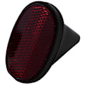 Miniatyrbilde 1 av 5: 1 stk. Sykkel Bakskjerm Reflektor Mudguard Oval Advarsel Rød svart