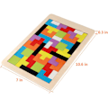 Miniatyrbillede 4 af 4: Træpuslespil Hjernepuslespil Legetøj Tangram Puslespil Intelligen