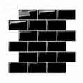 3D Veggklistremerker Murstein Tapetfliser for Kjøkken Bad Backsplash Aunty-Tile 30x30Cm