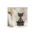 Miniatyrbilde 1 av 5: (12x12x18cm-Grå) Katt Buddha Statue - Glad Katt Buddha, Katt Buddha