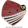 Miniatyrbillede 3 af 5: Delta-Slibeskiver │ 120 stk. │ 6 huller │ 93 x 93 x 93 mm
