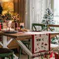 Miniatyrbillede 3 af 5: ##/Julebordløber dekoration, dug, 35*200cm, frynser##/