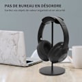 Miniatyrbilde 3 av 5: Hodetelefonstativ, Metallhodetelefonstativ for plassbesparelse og utstilling