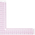 Miniatyrbilde 2 av 5: Sy-linjal DIY Sy-linjal Skredder Square L-kurve Metrisk Linjal