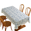 Miniatyrbillede 1 af 6: ##/Blå broderet vandtæt dug, 140X180CM##/