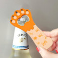 Miniatyrbillede 1 af 5: Katteklo Flaskeåbner i To Dele (Orange og Brun) Katteklo Bi