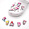 Miniatyrbillede 1 af 5: 10 stk. 3D Clog-sandaler Ornamenter (Melody), Skocharms, Søde Sko