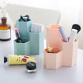 Miniatyrbillede 3 af 5: Blå Multifunktionel Sekskantet Kreativ Potte til Opbevaring af Makeup