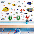 Miniatyrbild 2 av 5: Tropiska Fiskar Väggdekaler Under Havet Väggdekal Väggdekor