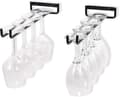 Set med 2 glashållare, hängande glashållare för vinglas, ölglas - 30 cm