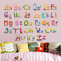 Miniatyrbilde 4 av 5: /#/Engelsk alfabet ABC veggklistremerker babyrom klistremerker dyr veggklistremerker baby barn rom barnehage stue veggdekorasjon/#/