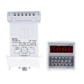 Miniatyrbillede 2 af 4: Programmerbart forsinkelsestidsrelæ Timer 0,1S-99H 8-Pin DH48s s (24V AC/DC)