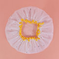 Miniatyrbild 2 av 5: 1 Förpackning Gul Stjärnkantad Duschmössa, Mögelresistent Tvättad Hårmössa