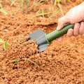 Miniatyrbilde 1 av 5: Minigårdverktøy, liten rive og spade, liten spade, rive og sp