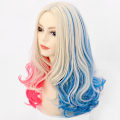 Miniatyrbilde 2 av 2: ##/Rosa og blå dobbel hestehale parykk for kvinner til cosplay##/