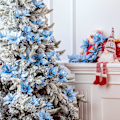 Miniatyrbild 4 av 6: ##/(Blå) 45 stycken julstjärnor med glitter##/