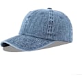 Miniatyrbild 2 av 5: Unisex Basebollkeps i Bomull Passar Män Kvinnor Tvättad Denim Justerbar