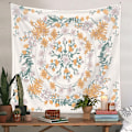 Miniatyrbillede 4 af 5: ##/150×200cm Boheme-Tapet - Gul Knust Blomst, Tapet##/