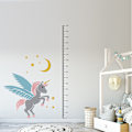 Miniatyrbild 5 av 5: Mät höjd Enhörning väggdekal Väggdekaler Mural Dekaler för