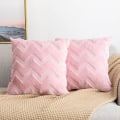Pikkukuva 1 / 5: 2 kpl Faux Wool ja Velvet tyynynpäälliset, Pehmeä ja Luksus