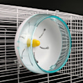 Miniatyrbillede 2 af 6: ##/Hamster Løbehjul i Plastik - Stille Løbehjul Legetøj til Små Dyr Blå##/