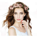 Miniatyrbilde 3 av 5: Blomsterkrans, Blomsterhodeband Blomsterkrans Hodebånd Boho Rose