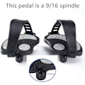 Miniatyrbillede 2 af 5: ##/Træningscykelpedaler med stropper til træningscykel/dynamometer, spinning##/