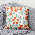 Miniatyrbild 4 av 5: Kuddfodral Blekningsfritt Osynligt Blixtlås Polyester Persika Hud Blomstertryck Kuddfodral för Soffa A