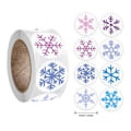 Miniatyrbillede 2 af 4: Snefnug Glædelig Jul Stickers Slikpose Konvolutter Forseglings Etiket Sticker Julegaver Æske Dekorationer qy724-100stk