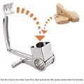 Miniatyrbilde 4 av 5: ##/Osteskriver i rustfritt stål med 4 trommelblad##/