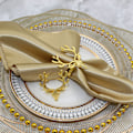 Miniatyrbillede 3 af 5: ##/Jule servietringe - Elg guld servietholdere Sæt af 12 f##/