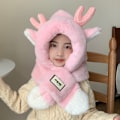 Miniatyrbilde 2 av 2: ##/Antler barn-myk varm skjerflue 2-i-1, rosa##/