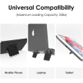 Miniatyrbillede 3 af 5: Sæt med 2 Hvide Mini Laptop Stativer, Usynlig Laptop Stativ, Foldbar