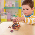Miniatyrbild 4 av 5: Hexagon Tangram Pussel Träpussel för Barn & Vuxna Cha