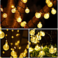Miniatyrbild 5 av 5: ##/Solcellsstränglampor för utomhus, 50 LED 7 meter Kristallkula med 8 lägen##/