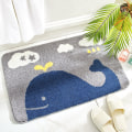 Miniatyrbilde 5 av 5: Badematte, 50*80cm - Sklisikker Badematte, Myk Mikrofiber Dusjmatte, W