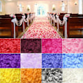 Miniatyrbilde 2 av 5: 100 stk. Fake Blomster Romantiske Fargerike Stoff Kunstige Roseblomstblader til Bryllup 2