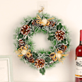 Miniatyrbilde 4 av 5: ##/Julekrans av kunstig furu med kongler 30x30cm##/