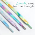 Miniatyrbillede 2 af 5: Tie Dye Farvede Flade Snørebånd [2 Par] 8mm af 160cm Superior Q